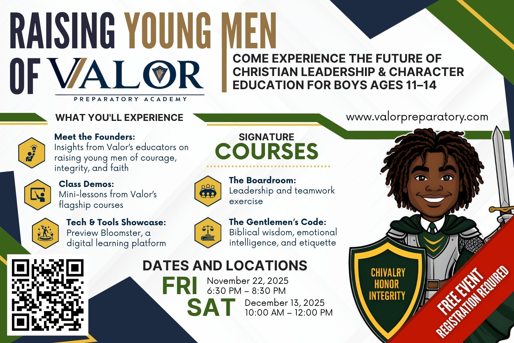 Raising Young Men of Come Experience the Future of Christian Leadership & Character Education for Boys Ages 11–14